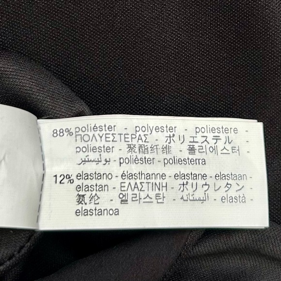 Zara Ruched Corset Dress Black Square Neck V-Waist Size L - Picture 15 of 15